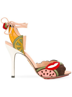 fruit patch heeled sandals  Charlotte Olympia
