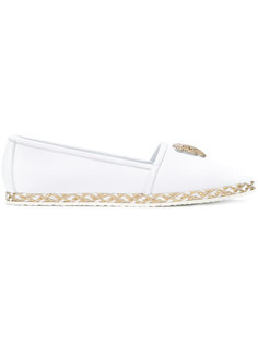 gold-tone embellished espadrilles  Baldinini