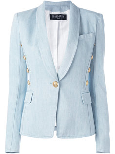 блейзер с отделкой металлик Balmain