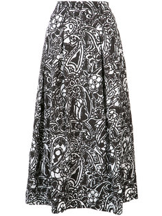 paisley midi skirt Oscar de la Renta