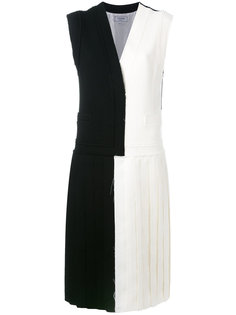 pleated colour block dress Thom Browne