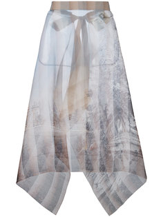 sheer printed skirt  Fendi
