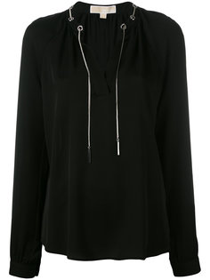 блузка со шнурком металлик Michael Michael Kors