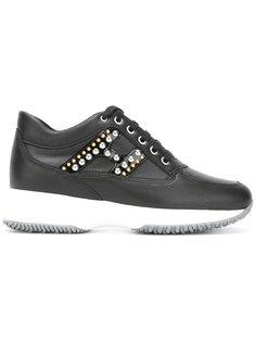 кроссовки на шнуровке  Hogan