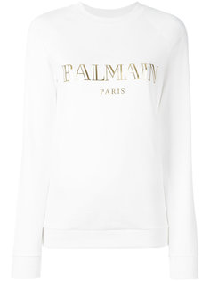 топ с логотипом спереди Balmain