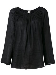 gathered boat neck blouse Forte Forte