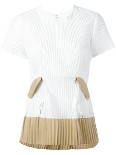 pleated T-shirt Sacai