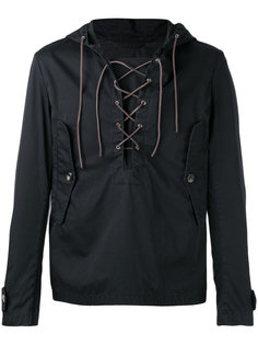 lace up neck hooded jacket Barena