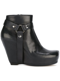 harness wedge ankle boots Rick Owens