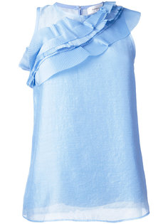 diagonal pleated detail blouse Carven