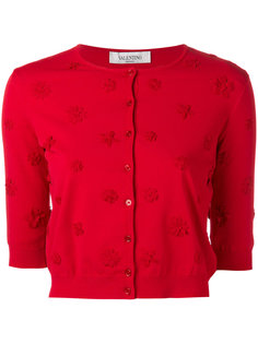 floral appliqué cardigan Valentino