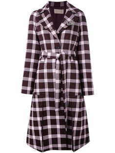 plaid pattern coat Christopher Kane