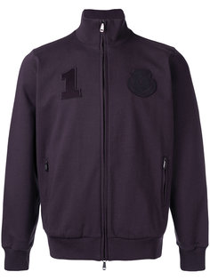 badge patch zipped cardigan  Brioni