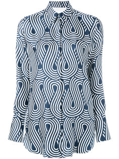 waves print shirt Victoria Victoria Beckham