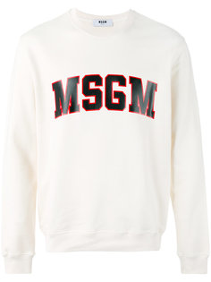 logo print sweatshirt MSGM