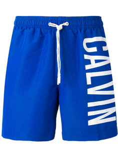 пляжные шорты с логотипом сбоку Calvin Klein