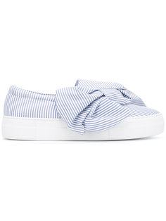 bow striped slip-on sneakers  Joshua Sanders