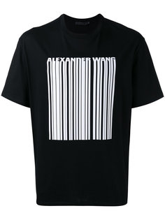 футболка с принтом штрих-кода Alexander Wang