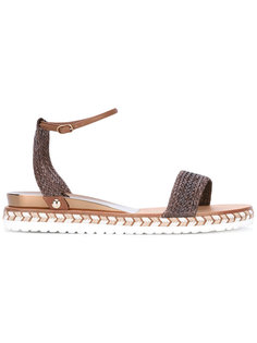 braided flat sandals Casadei