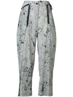 spot marble wide leg trousers Lost &amp; Found Rooms