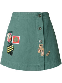 patch buttoned skirt Mr &amp; Mrs Italy