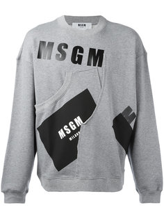 printed sweatshirt MSGM