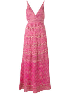 платье миди с зигзагообразным узором M Missoni