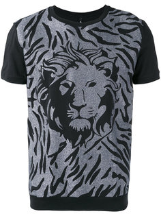 metallic lion print T-shirt Versus