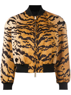 куртка-бомбер  с тигровым принтом Dsquared2