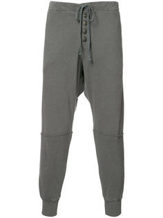 button detail sweatpants Greg Lauren