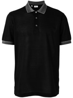 футболка-поло с контрастным воротником Brioni