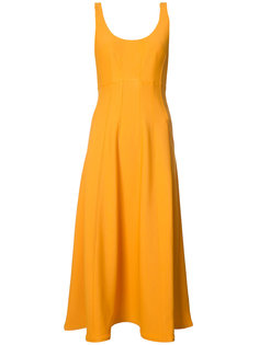 Corset Crepe Structured Dress Tibi