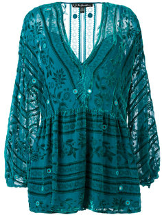 velvet longsleeved mini dress For Love And Lemons