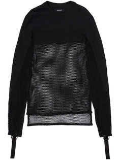 open knit panel sweatshirt Bmuet(Te)