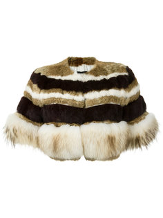 fur cropped jacket Andrea Bogosian