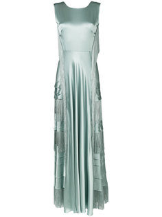 длинное платье с бахромой Alberta Ferretti
