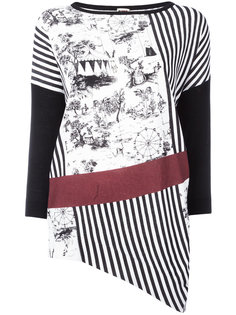 multi-print knitted T-shirt IM Isola Marras