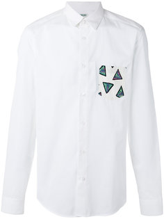 рубашка с принтом на кармане Kenzo