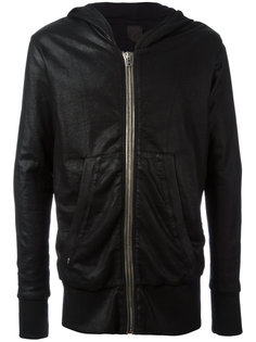 metallic zipped hoodie Rta