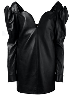 платье с вырезом-сердцем Saint Laurent