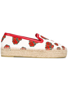 poppy print espadrilles Alexander McQueen