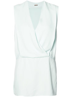 draped neckline blouse Adam Lippes