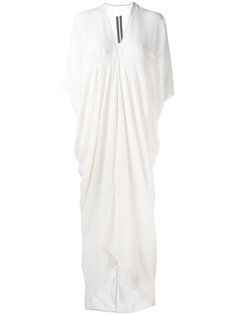 длинное драпированное платье Rick Owens