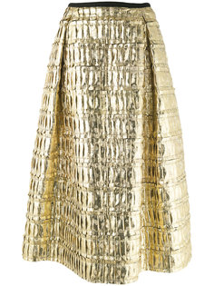 юбка металлик со складками Odeeh