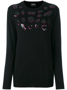 sequin lips sweater Markus Lupfer