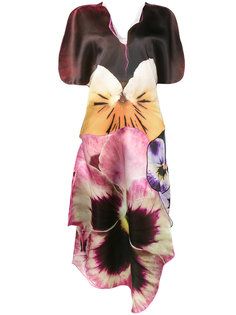 асимметричное платье с цветочным рисунком Christopher Kane