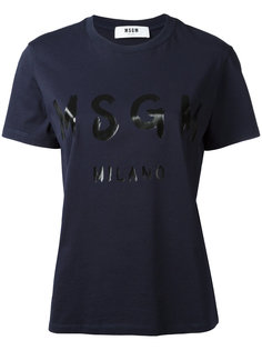 футболка с логотипом MSGM