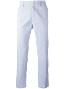 Striped slim fit chinos  Mp  Massimo Piombo