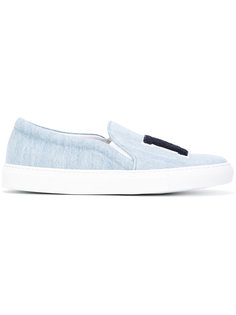 NY denim slip-on sneakers  Joshua Sanders
