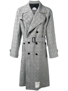 Re-edition checked trench coat Maison Margiela